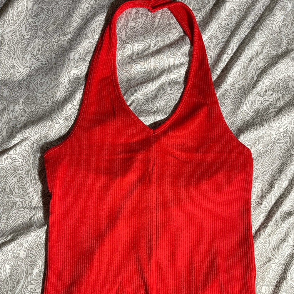 American Eagle Hot Pink Halter Top